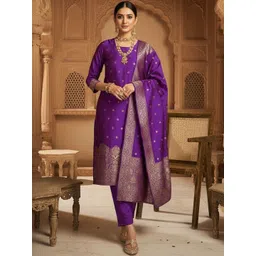 Twika Women Regular Kurta with Trousers & With Dupatta-picture-16