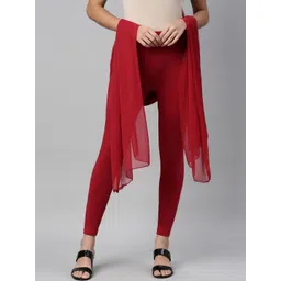 TWIN BIRDS Ankle Length Leggings With Dupatta-picture-40