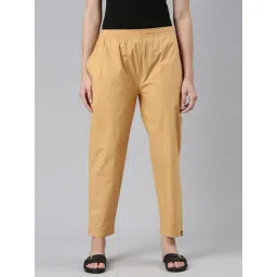 TWIN BIRDS Beige Cotton Pants-picture-29