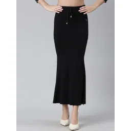 TWIN BIRDS Black Plain Saree Shapewear-picture-32