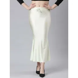 TWIN BIRDS Green Plain Saree Shapewear-picture-26