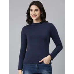 TWIN BIRDS High Neck Frill T-Shirt-picture-41