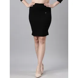 TWIN BIRDS High Rise Side Slit Stretchable Knee Length Skirt Shapewear-picture-17