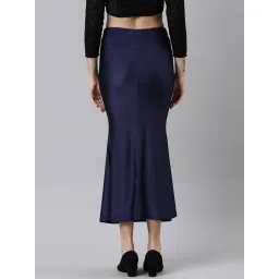 TWIN BIRDS Navy & Indigo Plain Saree Shapewear - Pack Of 2 image 3