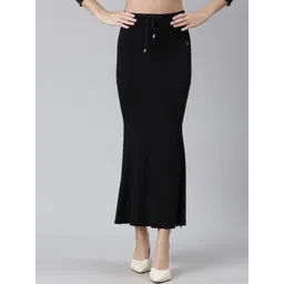 TWIN BIRDS Side Slit High-Rise Stretchable Viscose Saree Skirt-picture-39