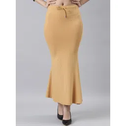 TWIN BIRDS Side Slit High-Rise Stretchable Viscose Saree Skirt-picture-35