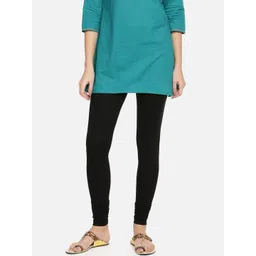 TWIN BIRDS Women Black Churidar-Length Leggings-image-37