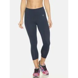 TWIN BIRDS Women Blue Capris-image-49
