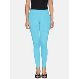 TWIN BIRDS Women Blue Solid Ankle Length Leggings-picture-24