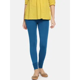 TWIN BIRDS Women Blue Solid Churidar-Length Leggings-picture-29