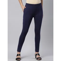 TWIN BIRDS Women Cotton Stretch Knitted Trousers-picture-33