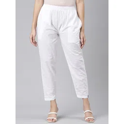 TWIN BIRDS Women Mid-Rise Regular Fit Cotton Trousers-picture-42