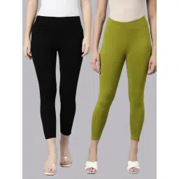 TWIN BIRDS Women Pack Of 2 High Ankle Leggings-picture-29