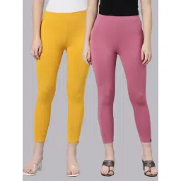 TWIN BIRDS Women Pack Of 2 High Ankle Leggings-picture-42