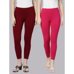 TWIN BIRDS Women Pack Of 2 High Ankle Leggings-picture-30