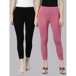 TWIN BIRDS Women Pack Of 2 High Ankle Leggings-picture-33