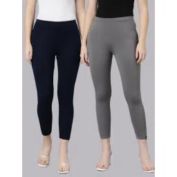 TWIN BIRDS Women Pack Of 2 High Ankle Leggings-picture-36