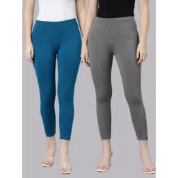 TWIN BIRDS Women Pack Of 2 High Ankle Leggings-picture-38