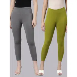 TWIN BIRDS Women Pack Of 2 High Ankle Leggings-picture-39