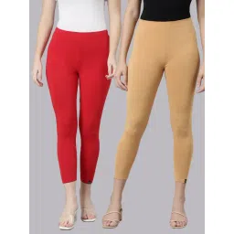 TWIN BIRDS Women Pack Of 2 High Ankle Leggings-picture-20