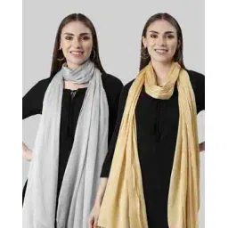 twin birds Women Pack of 2 Shimmer Dupattas-picture-11