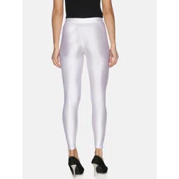 TWIN BIRDS Women Pack of 2 Solid Tailored-Fit Ankle-Length Shimmer Leggings image 3