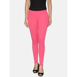 TWIN BIRDS Women Pink Solid Ankle Length Leggings-picture-38