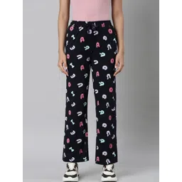 TWIN BIRDS Women Printed Knitted Palazzos-picture-36