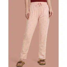 TWIN BIRDS Women Rose Cloud Cotton Printed Night Pant-picture-29