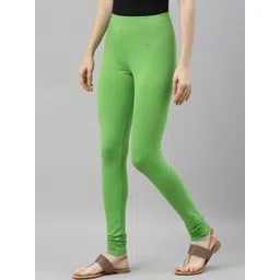 TWIN BIRDS Women Solid Churidar Length Leggings image 2