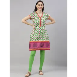 TWIN BIRDS Women Solid Churidar Length Leggings image 4