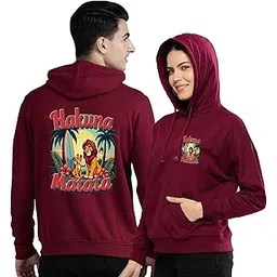 twinny zone Couple Combo Hoodies Cotton | Fleece Hooded Sweatshirts for Men and Women (Regular Fit | PlainHoodieCoupleDTG)-picture-34
