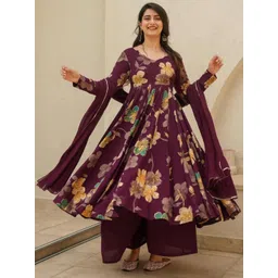 TWINS LADY Women Floral Printed Kurta with Trousers & Dupatta-picture-14