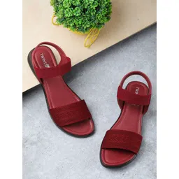 TWINSSHOE Women Open Toe Flats-picture-11