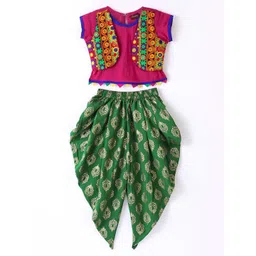 Twisha Girls Top with Dhoti Pants-picture-32