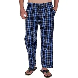 twist99 Men's Cotton Checkered Muliti Color Elastic Waist With Drawstring Plus Size Pyjama (3XL)-picture-20