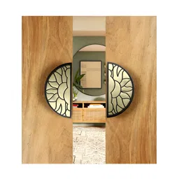 Two Moustaches 2-Pcs Brown & Beige  Sun Rising in Clouds  Designed Brass Door Handle-picture-39