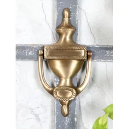 Two Moustaches Brown Georgian Design Brass Door Knocker-picture-19