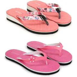 two soft Pack Of 2 Combo Stylish Extra Comfort Lightweight Dailywear Used Women Flip Flops-picture-21