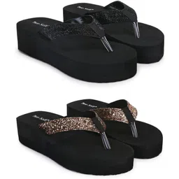 two soft Pack Of 2 Combo Stylish Extra Comfort Lightweight Dailywear Used Women Slippers-picture-27