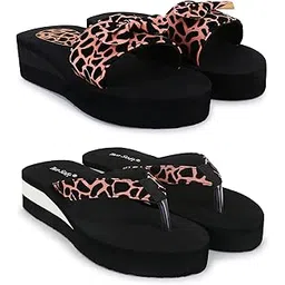 twosoft Women Combo Pack Of 2 Stylish Casual Light & Soft Comfortable Slippers-picture-35