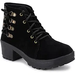 twosoft Women Perimum Boot Stylish Comfortable Tready Look Outdoor Fancy High Heel Shoe-picture-35