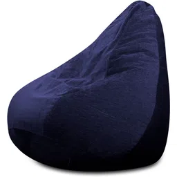 txor XXL HAUT Collection, Premium Velvet Fabric Royal Blue Color, Classic Teardrop Bean Bag With Bean Filling-picture-26