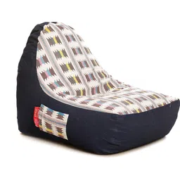 txor XXL Urban Design Denim Canvas IKAT Printed Bean Bag Chair With Bean Filling-picture-35