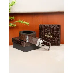 TYBELT Men Textured Leather Reversible Belt-picture-35