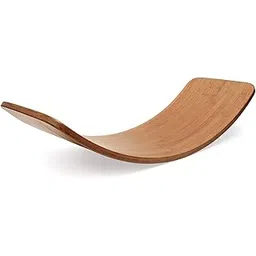 Tycoon Physio Solutions Occupational Therapy Wooden Wobble Curve Balance Board Foot Rocker Leg Exerciser(Size 91cm long, 30cm wide, 2.2cm thick and 19cm tall at the highest point)-picture-19