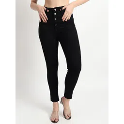 TYFFYN Women Slim Fit High-Rise Highly Distressed Heavy Fade Stretchable Jeans-picture-13