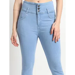 TYFFYN Women Slim Fit Mid-Rise Stretchable Jeans image 3