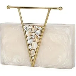 tz handicraft Resin Clutch Bag Hand Bag Acrylic Clutches for With Brass Handal and pocut looks Women Bridal Clutches for Wedding Celebrity Party Evening Marble Purse Floral Clutch For Women's & Girls-picture-21