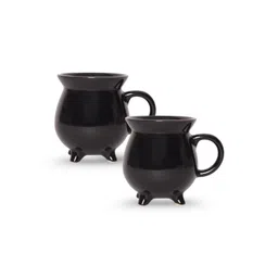 U & U Unique Utilities Black Solid Ceramic Matte Mugs Set of Cups and Mugs-picture-33